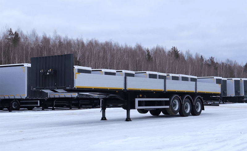 Полуприцеп бортовой Тонар B3-13/K (с кониками), борта 630 мм-2