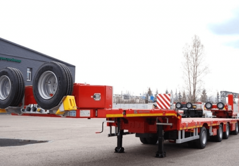 Полуприцеп-трал Тверьстроймаш LE48 Extendable низкорамный-2