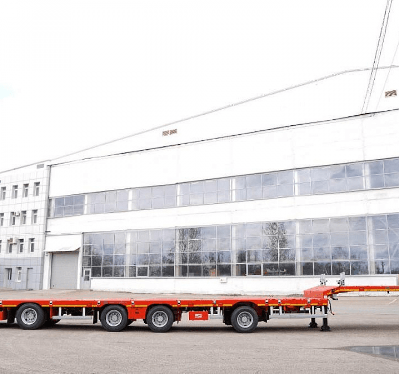 Полуприцеп-трал Тверьстроймаш LE48 Extendable низкорамный-1
