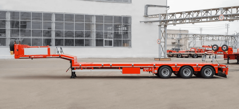 Полуприцеп-трал Тверьстроймаш SE38 Extendable низкорамный-1