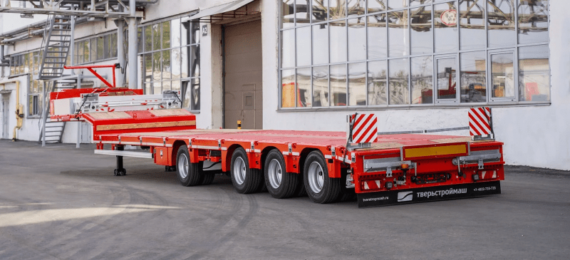 Полуприцеп-трал Тверьстроймаш RL40 Rapid Trailer низкорамный-2