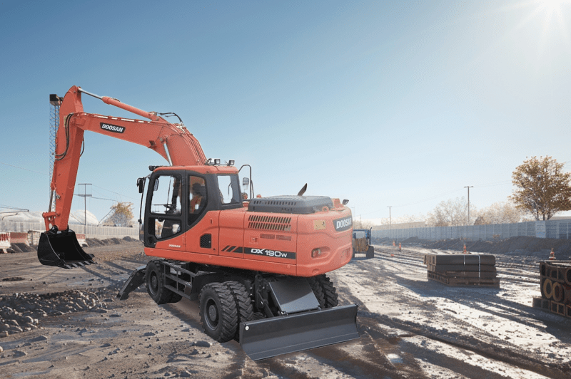 Колесный экскаватор DOOSAN DX190WA-1