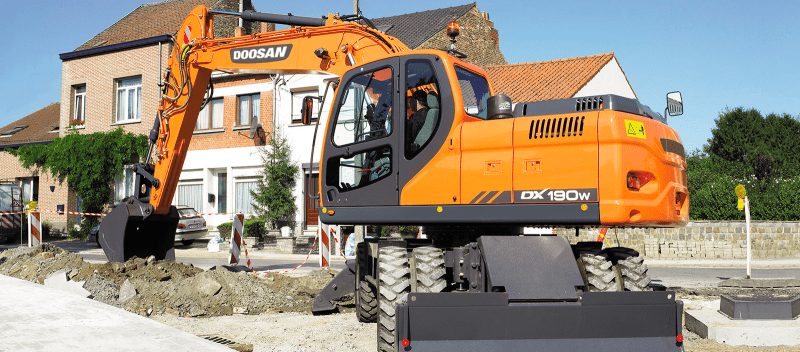 Колесный экскаватор DOOSAN DX190W