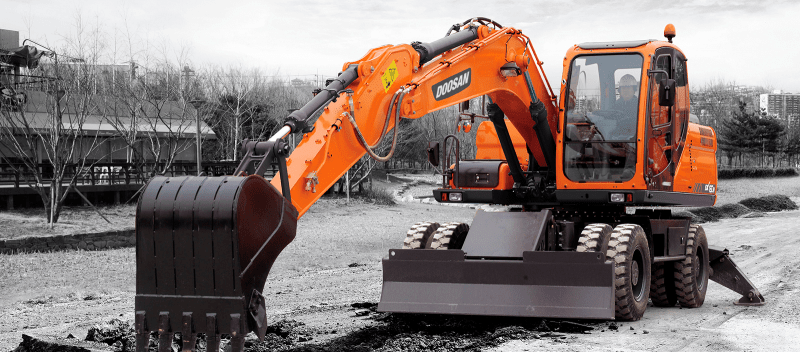 Колесный экскаватор DOOSAN DX160W-3