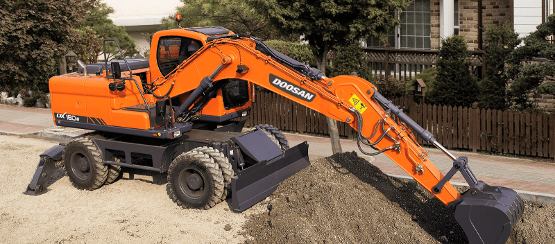 Колесный экскаватор DOOSAN DX160W-0