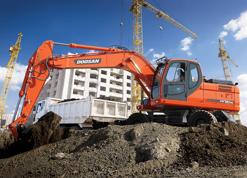 Колесный экскаватор DOOSAN DX190WA-1