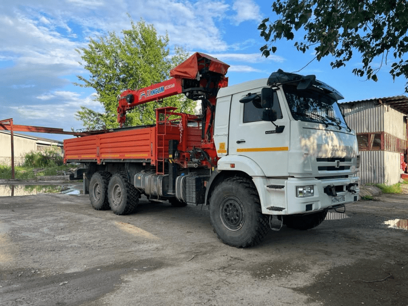 Кран-манипулятор KANGLIM KS-1256G-II (780542) на шасси КамАЗ 43118-3027-50-1